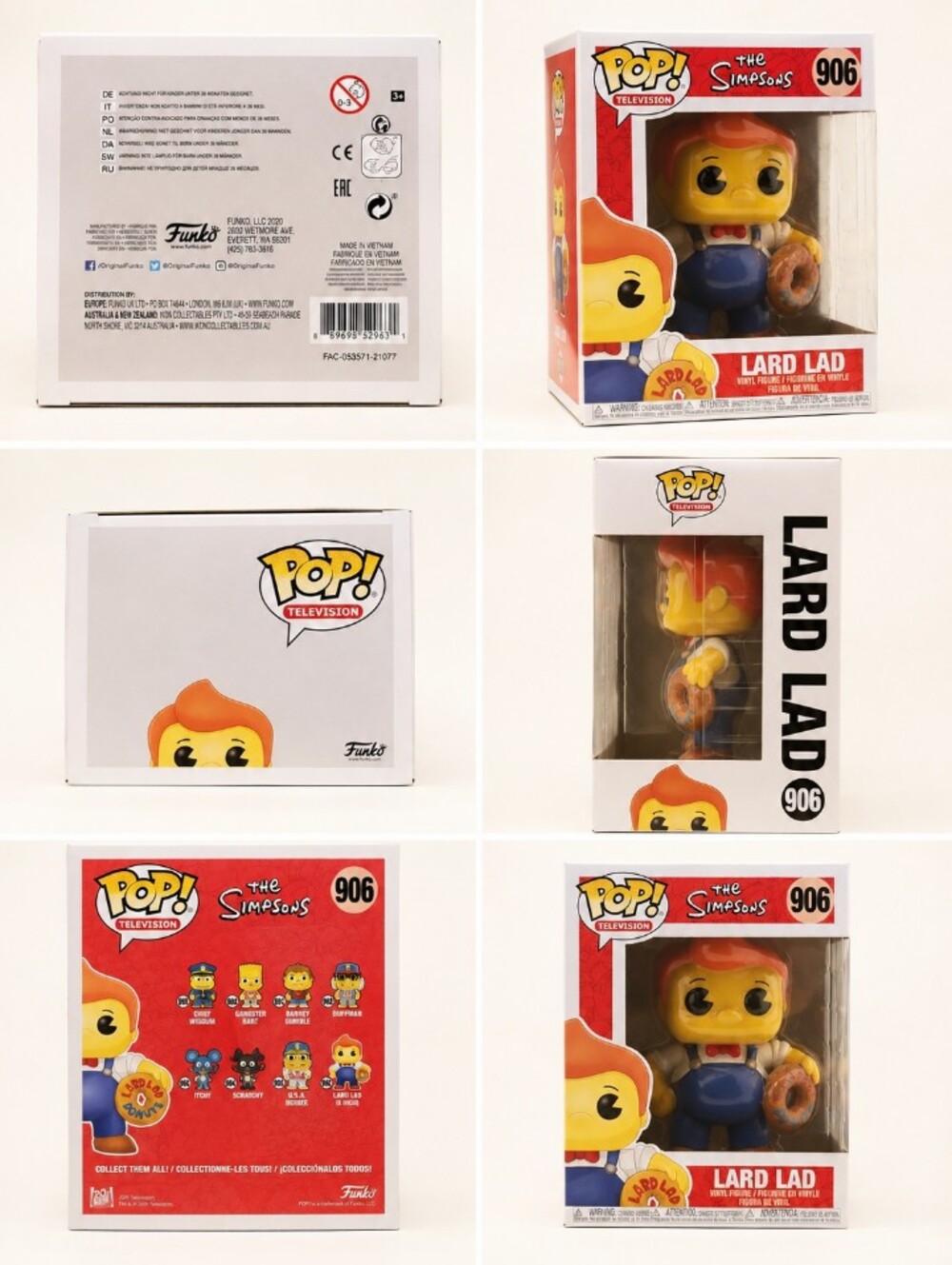 Funko Pop! Television Lard Lad #906 - Yellow & Blue